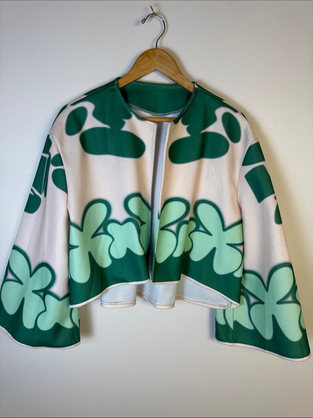 Green shamrock Pattern Women's Jacket OSFM